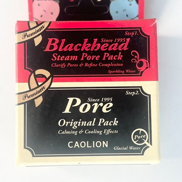 Caolion Where is Pore? Hot Cleansing + Cool Tightening Mask Duo Travel 7g ea New - Picture 2 of 6